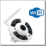 Панорамная широкоугольная антивандальная Wi-Fi IP-камера 5Mp CamHi HC6937-5.0-WiFi