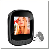 Видеоглазок в виде обычного для входной двери iHome S03 с цветным монитором и встроенной памятью