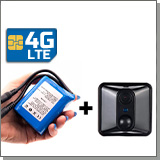 Миниатюрная 4G камера JMC-GH82-4G с аккумулятором 3000 + переходник