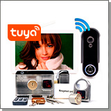 Комплект беспроводной домофон SkyNet 1100-Tuya (1+0+AX066)