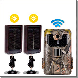 Комплект: Wi-Fi 4К фотоловушка Филин WiFi-900-PRO и ДВЕ солнечные панели SP-06
