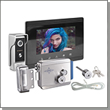 Комплект: цветной видеодомофон Eplutus EP-7200 и электромеханический замок Anxing Lock – AX091
